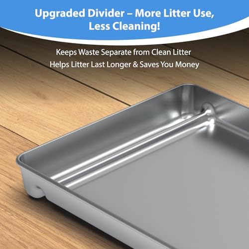 Stainless Steel Reusable Litter Tray Compatible - Image 2