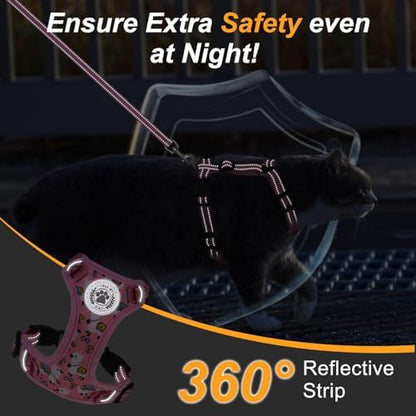 BEAUTYZOO Cat Harness and Leash Set, Escape Proof and Adjustable - Image 5