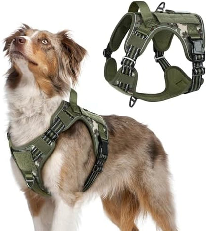 rabbitgoo Tactical Dog Harness for Medium, No Pull Military Service Vest by rabbitgoo