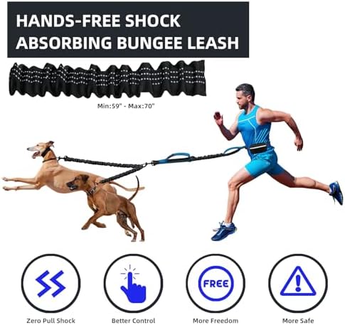 Uppetly Hands Free 2 Dog Running Leash - Image 2