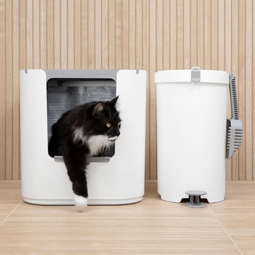 Modkat XL Cat Litter Box, Top or Front-Entry, Scoop & Filters - Image 4