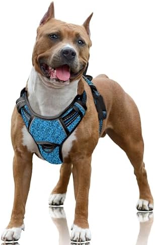 BARKBAY No Pull Dog Harness Large Reflective Dog Harness by BARKBAY