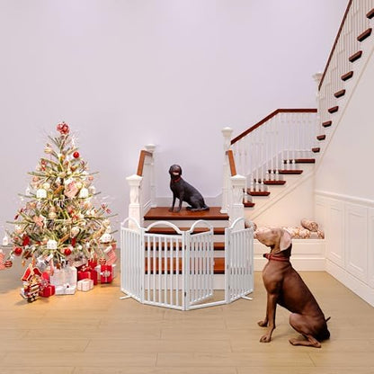 BHG Metal No-Assembly Freestanding Dog Gate - Image 4