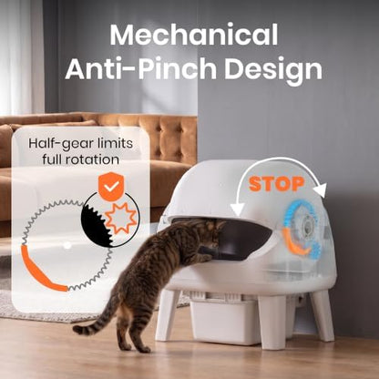 Automatic Cat Litter Box, Self Cleaning Litter Box, Open Top, 3 Buttons - Image 4
