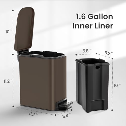 Cesun Small Bathroom Trash Can - Image 6