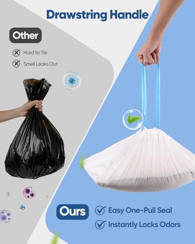 150 Count Drawstring Cat Litter Bags - Image 5