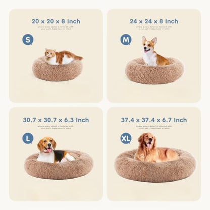 DUMOS 30.7 Inch Large Donut Dog Bed - Image 4