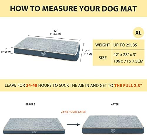 VANKEAN Waterproof Reversible Crate Mat Cool/Warm Washable Joint Relief - Image 2