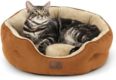 Bedsure Small Dog Bed Washable, Round Cat Beds by BEDSURE
