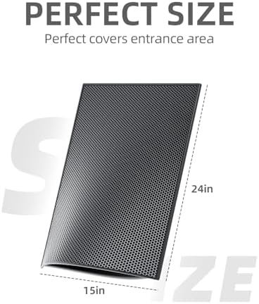 ESTHELLO Cat Litter Mat Honeycomb Double Layer Design 24’ ’ x 15’ ’ Black - Image 2