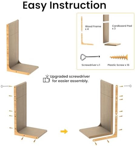 Conlun Cardboard Cat Scratcher - Image 5