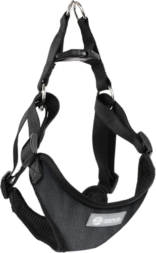 AKC Striped Step-in Dog Harness – No Pull Adjustable Vest by AmericanKennelClub