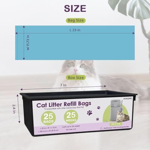 100 Cat Litter Refill Roll Bags Compatible - Image 6