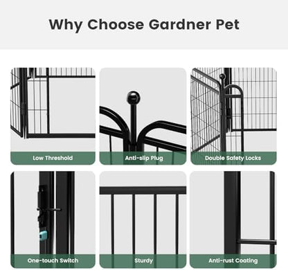 Gardner Pet Dog Playpens, Foldable Pet Play Yard Gate - Image 6