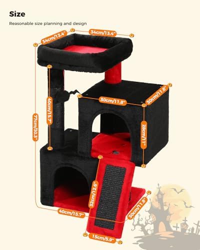 PAWZ Road 30" Cat Tree, Gothic Cat Tower - Image 6