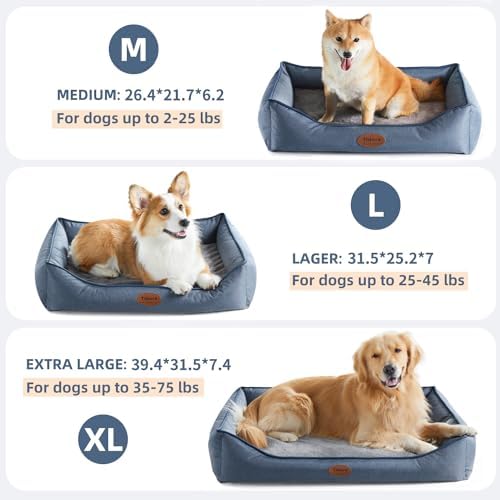 Tidore Orthopedic Dog Beds for Medium Dogs, Durable Egg Crate Foam Sofa Dog Bed - Image 3