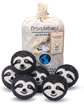 Friendsheep Wool Dryer Balls, Organic Reusable Fabric Softener Alternative by Friendsheep