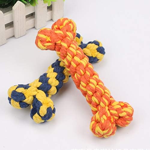 Dog Rope Toy, Dog Toys Bone Pet Teeth Cleaning Toy 2 PC by HESUILONG