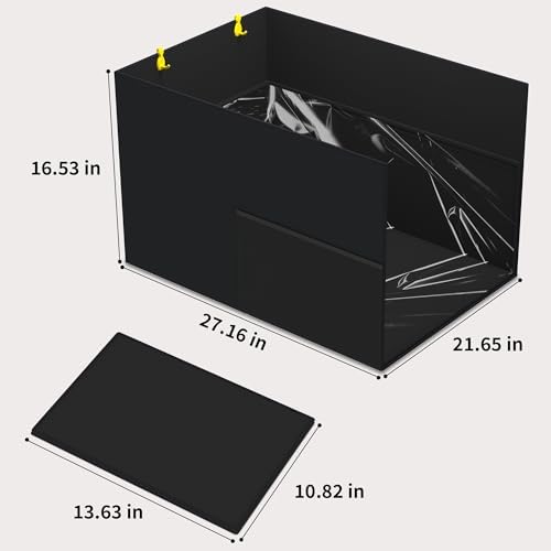 Aokeyee Cat Litter Box Enclosure Splash Guard - Image 5