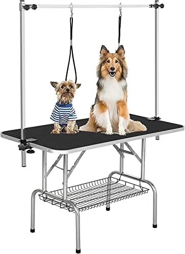 Pet Dog Grooming Table, Adjustable Large Heavy Duty Professional Foldable by Unknown