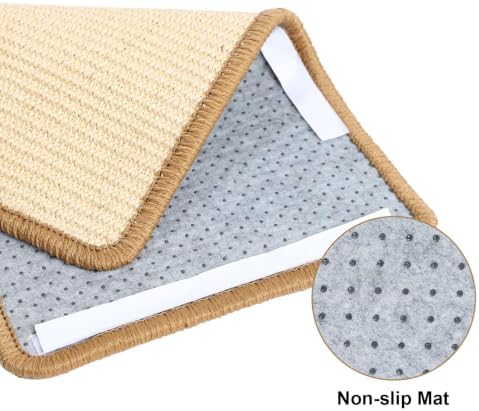 Cat Scratcher Mat, Jute Border, Sofa & Floor Protector, 23.6x15.7in - Image 4
