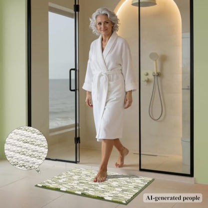 BSICPRO Bathroom Rugs Sets 2 Piece, Modern Bath Mat 20"x32"+16"x24" - Image 3