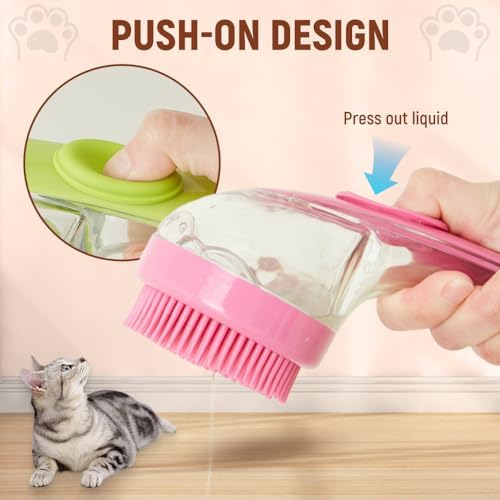 2025 New Pet Bath Brush, 2 in 1 Dog Bathing Grooming Massage Brush - Image 3