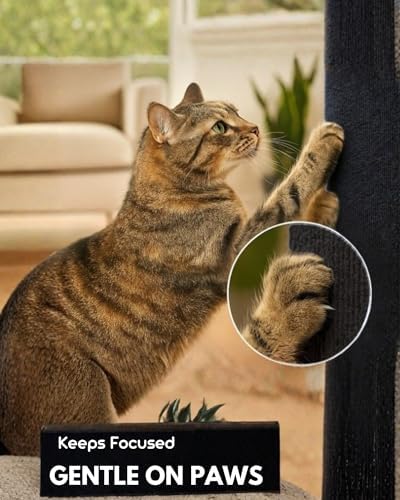 Corner & Wall Cat Scratch Mat, Self-Adhesive Trimmable Cat Scratcher, Wall - Image 2