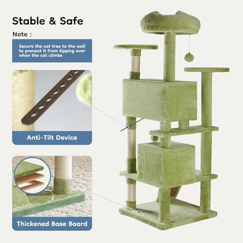 DUMOS 54-inch Cat Tree Tower - Image 6