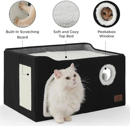 Bedsure Extra Wide Cat House Bed - Image 5