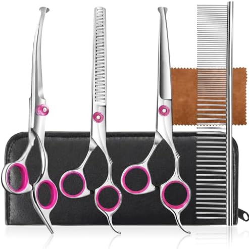 5-in-1 Dog Grooming Scissors Set by HOYAWUAreaRug