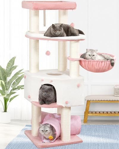 Heavy Duty Large Cat Tree Tower, Extra Wide Cat Scratching Posts by FeliskynCatTreeTower