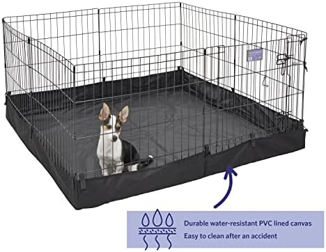 MidWest Homes for Pets Square Exercise Pen Fabric Mesh Bottom - Image 2