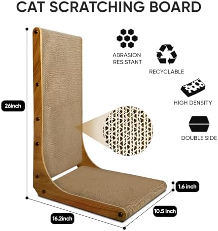 Cat Scratcher, L-Shaped Cat Scratching Pad - Image 2