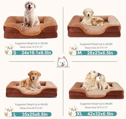 Sweetcrispy Orthopedic Large Dog Bed, Waterproof Pet Sofa Supportive Bed - Image 4