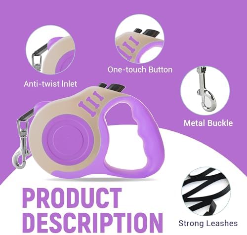 Retractable Dog Leash Automatic Telescopic Tractor Dog Tape - Image 5
