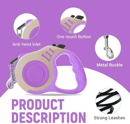 Retractable Dog Leash Automatic Telescopic Tractor Dog Tape - Image 5