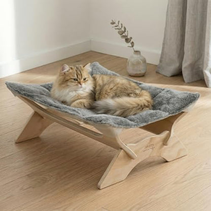 JSPYFITS Elevated Cat Bed Hammock, Raised Cat Bed by JSPYFITS