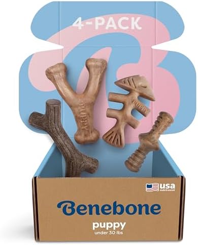 Benebone Dog Chew Toys for Gentle Chewers, Dog Bones by Benebone