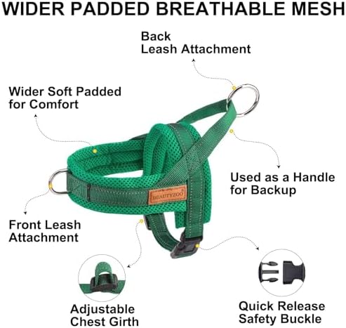 BEAUTYZOO Small Dog Harness and Leash Set, No Pull Step in Puppy Vest - Image 2