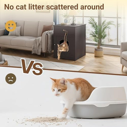 Litter Box Enclosure, Hidden Cat Litter Box Cabinet - Image 6