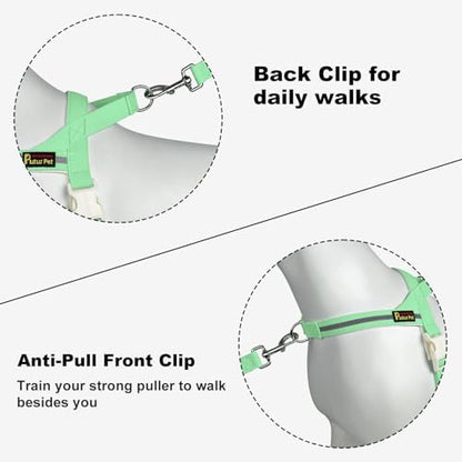 Plutus Pet Cotton Dog Harness and Leash Set, Reflective and Soft Padded - Image 3