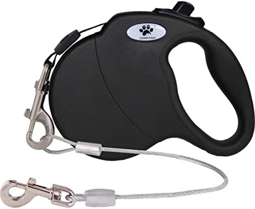 16ft Retractable Dog Leash for Large Breed Dogs up to 110 lbs by CROWN+PAWS