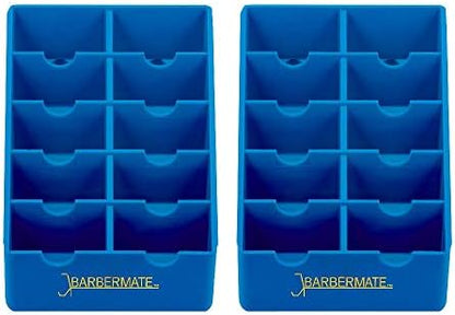 BarberMate 2 Pack Blade Rack Storage Tray by BarberMate
