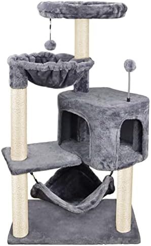 YUNIQUE Cat Tree with Cat Condo and Big Hammock by YUNIQUE