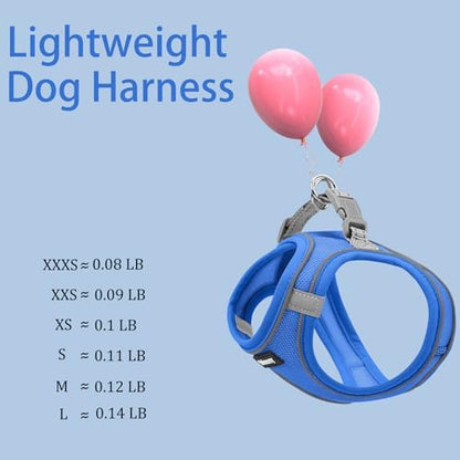 Solmoony Sparkly Small Dog Harness and Leash Set, Step in Soft Light Puppy Vest - Image 5
