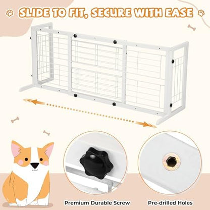 Coziwow 38-67" Freestanding Adjustable Dog Gate, No Drilling - Image 6