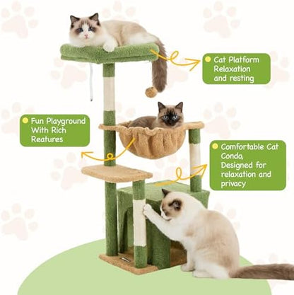 39.8-Inch Small Cat Tree for Indoor Cats - Image 4