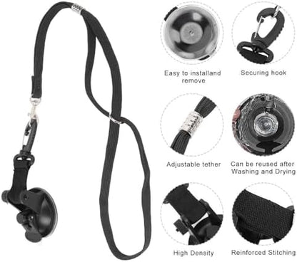 Dog Bathing Tether with Suction Cups – Nylon Pet Grooming Restraint Leash - Image 4
