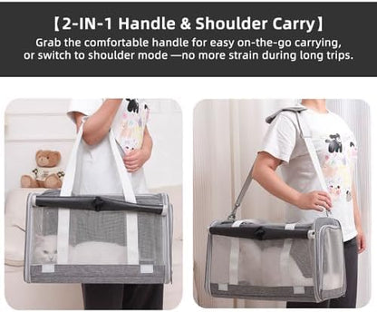 Cat Carrier Soft Sided Dog Carrier - Image 7
